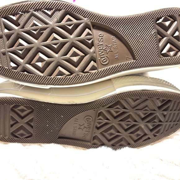 Converse Chocolate Leather High-Top Sneakers - Picture 6 of 10